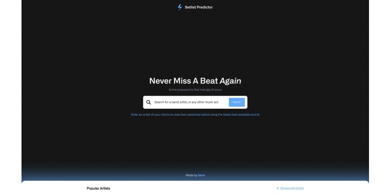 Setlist Predictor