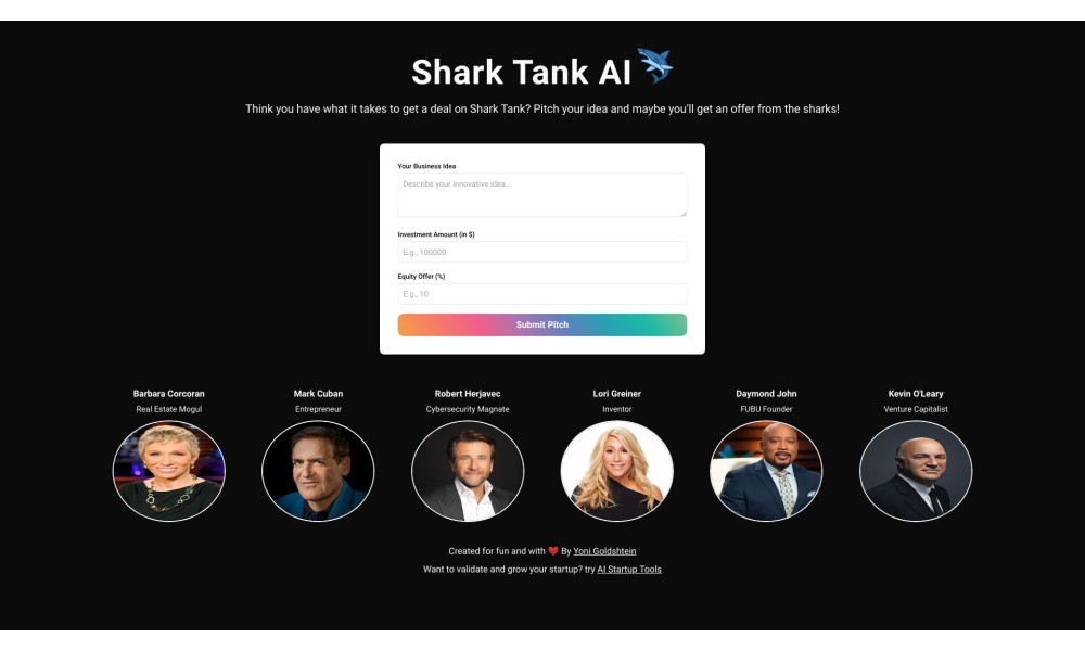 SharkTank AI