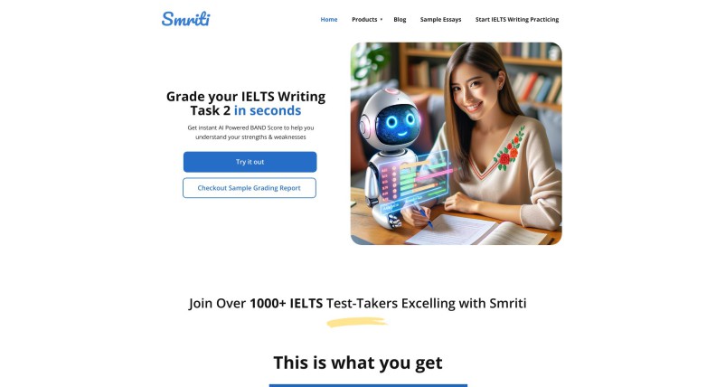 Smriti - IELTS Writing Checker AI Powered