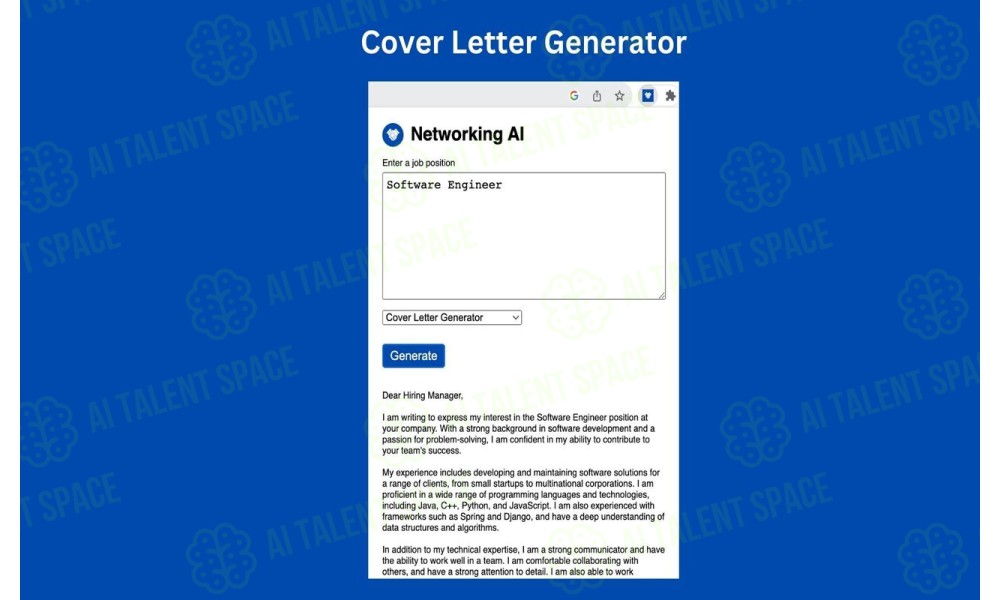 AI Cover Letter Generator - Image 1