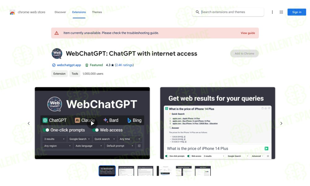 ChatGPT Web Results Extension - Image 1