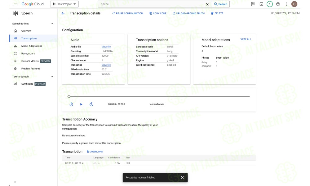 Google Cloud Speech to Text - Image 4