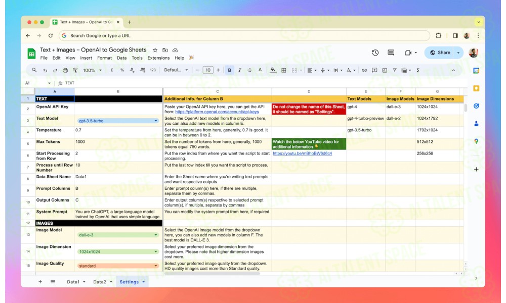 Google Sheets to OpenAI - Image 1