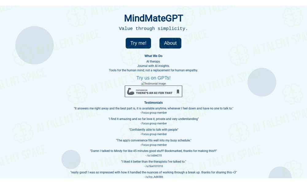 MindMateGPT - Image 1