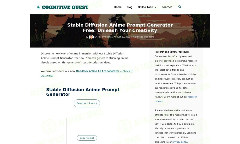 Stable Diffussion Anime Prompter - Image 1