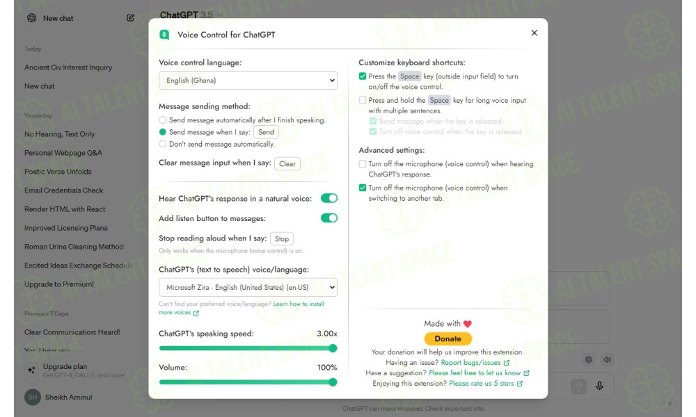 Voice Control for ChatGPT - Image 4